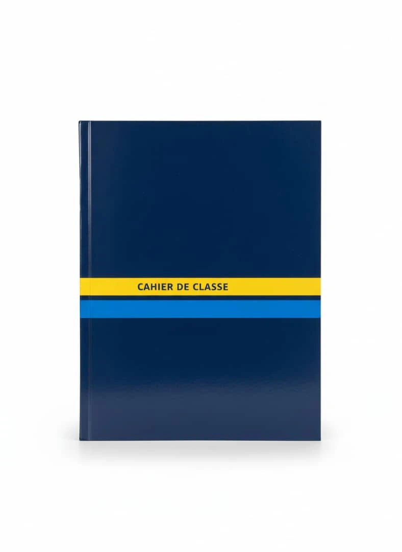 Cahier de Classe  192 pages– Couverture rigide bleue