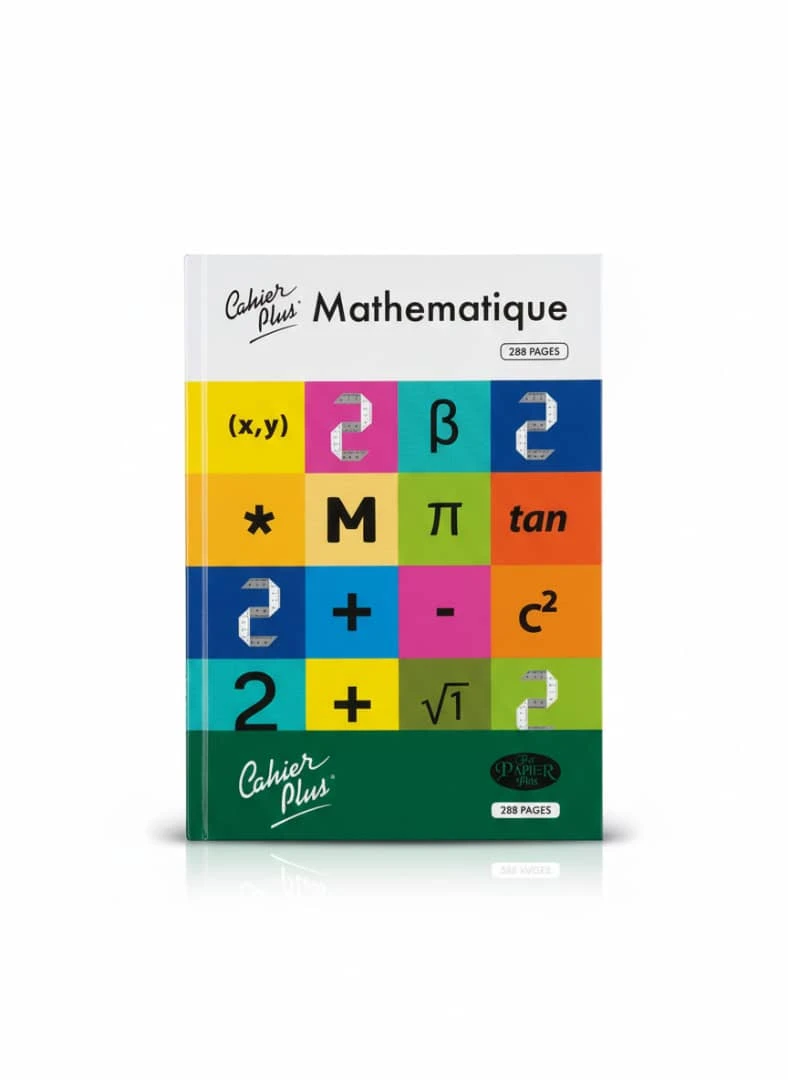 Cahier Plus – Mathématique (Motifs Colorés) 288 pages