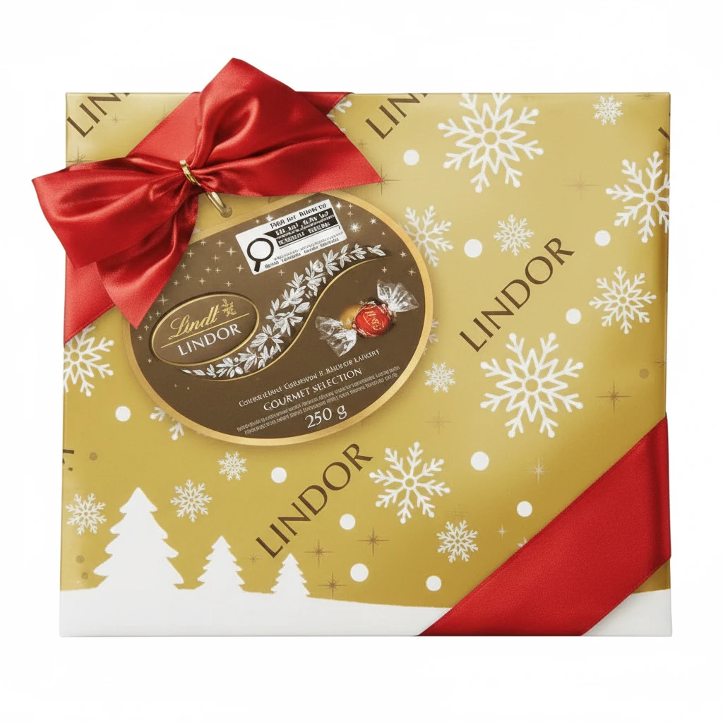 Boîte-cadeau assortie de truffes au chocolat Lindt...